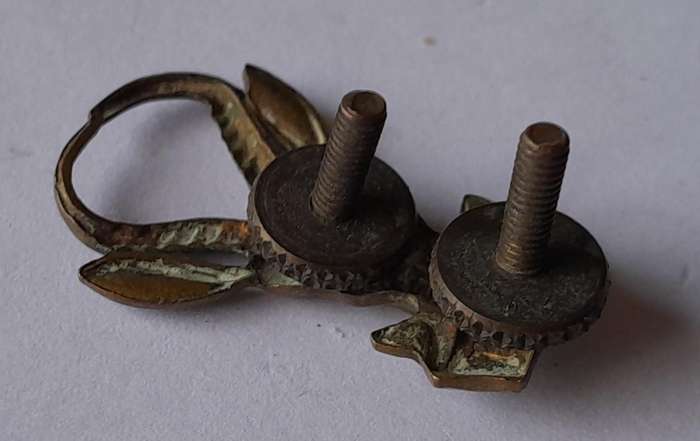 SADF Infantry Collar Badge.  Screw Lugs Intact.