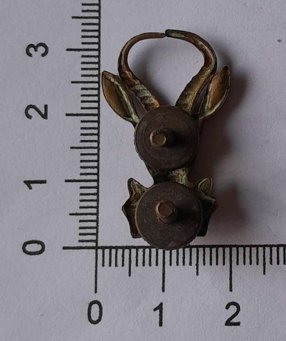 SADF Infantry Collar Badge.  Screw Lugs Intact.