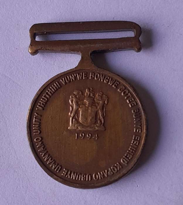 SADF Miniature Unitas Medal.  No Ribbon.