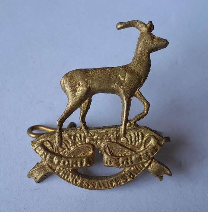Pair SA Army Pretoria Regiment Collar Badges. Lugs Intact.
