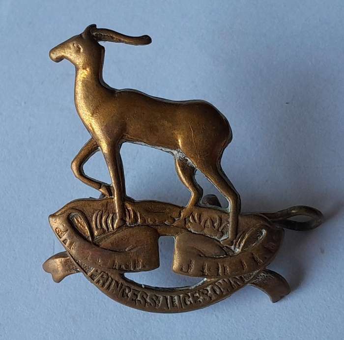 Pair SA Army Pretoria Regiment Collar Badges. Lugs Intact.