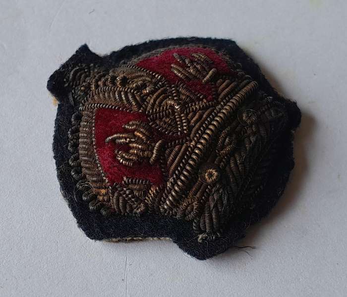 WW2 British Army Warrant Officer Bullion Badge.