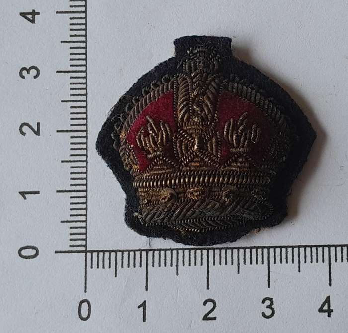 WW2 British Army Warrant Officer Bullion Badge.