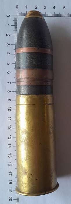 Boer War Vickers, Sons & Maxim 1 Pounder Pom-Pom 37mm Round (Inert). No International Shipping.