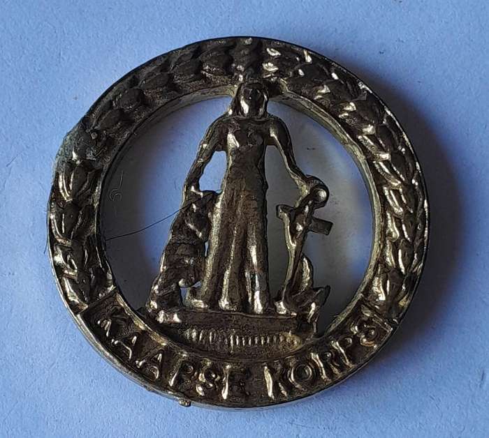 Kaapse Korps / Cape Corps Badge.  No Lugs.