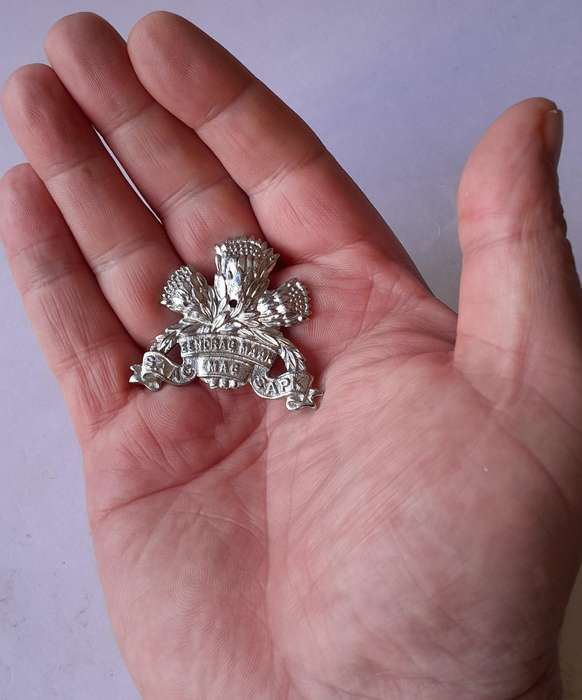 South African Armoured Corps Cap Badge.  No Lugs.