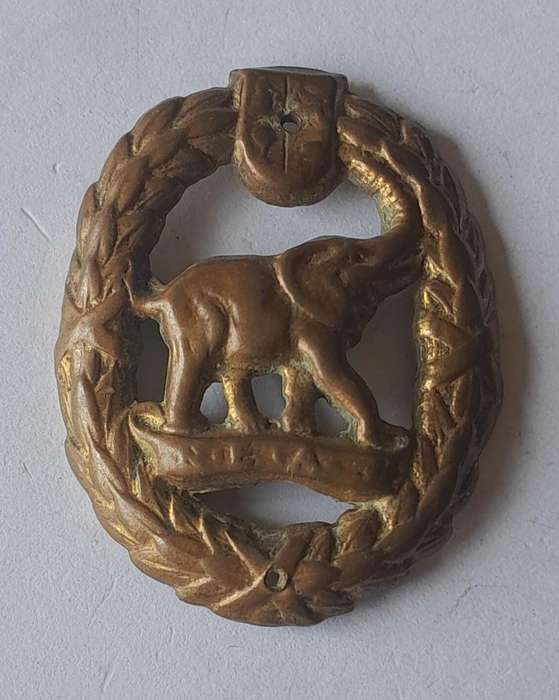 WW2 SA Army Native Military Corp Collar Badge.  No Lugs.