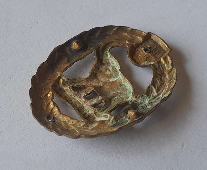 WW2 SA Army Native Military Corp Collar Badge.  No Lugs.