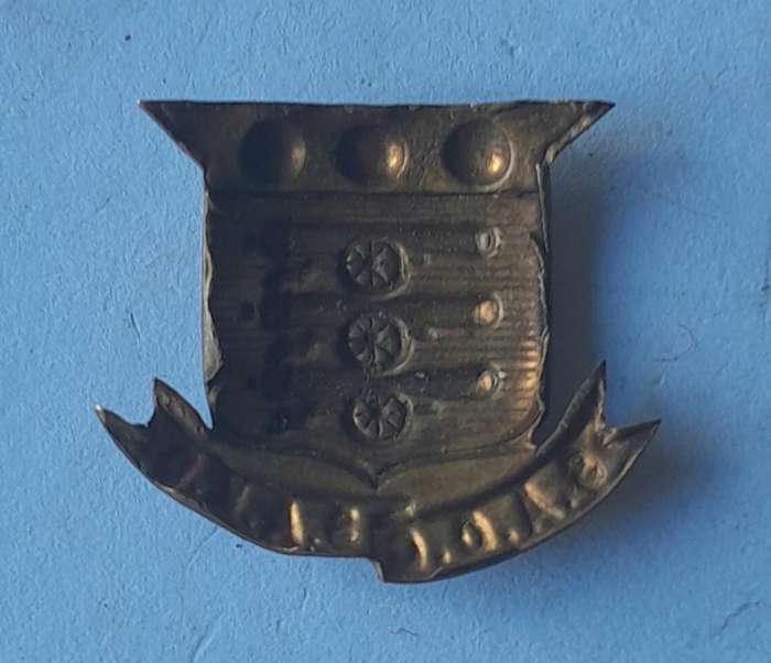 WW2 SA Ordnance Corps Collar Badge.  No Lugs.