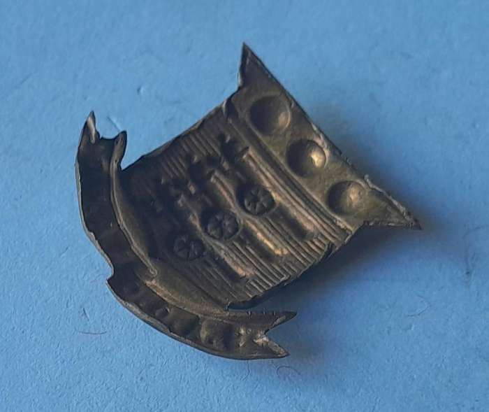 WW2 SA Ordnance Corps Collar Badge.  No Lugs.