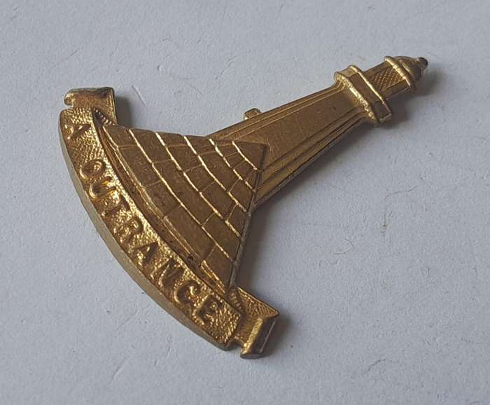 SA Army Regiment Donkin Algoa Bay Badge.  No Lugs.