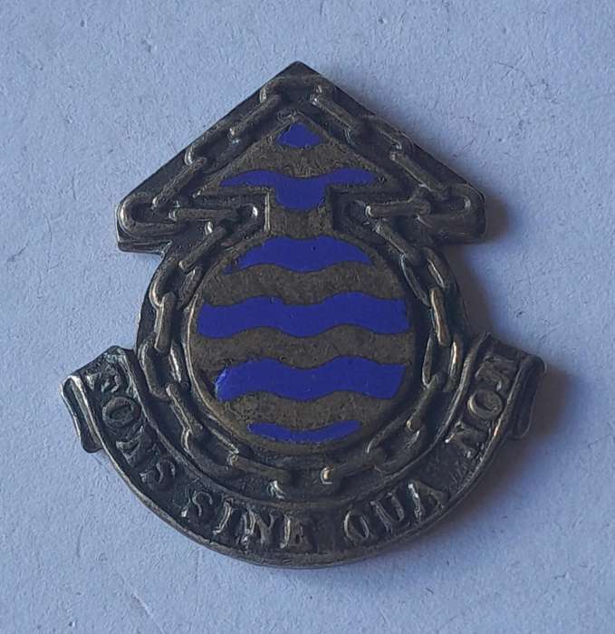 SADF Ordnance Corps Collar Badge.  No Pins.