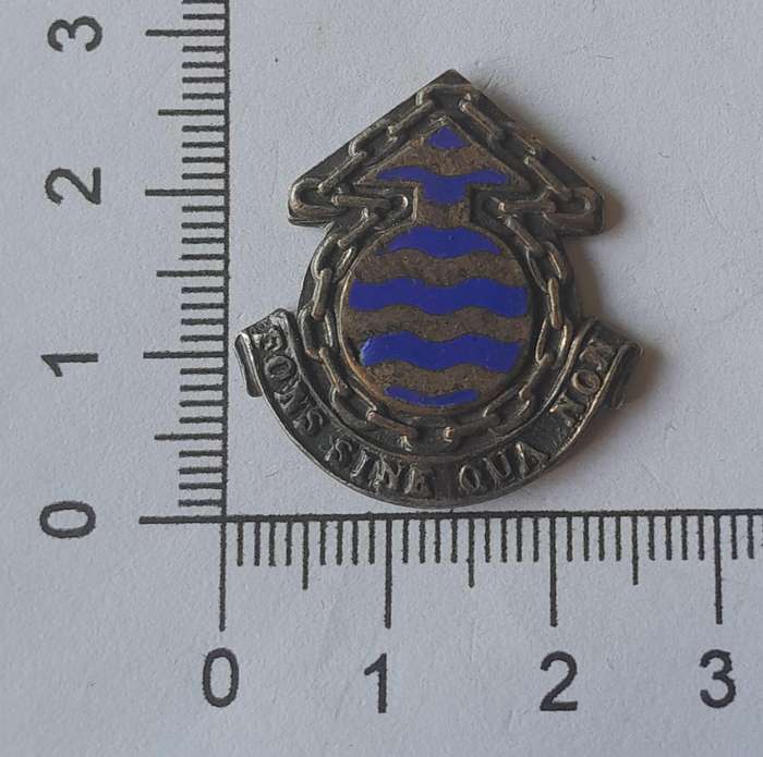 SADF Ordnance Corps Collar Badge.  No Pins.