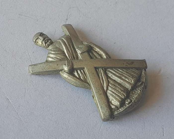 Royal Highland (Black Watch) Scottish Regiment Collar Badge.  No Lugs.