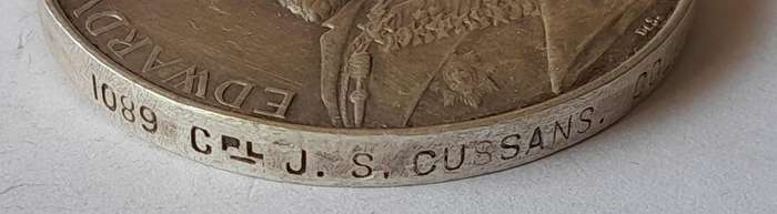 Boer War KSA Medal To "1089 CPL. J.S. CUSSANS COL : LT HORSE".