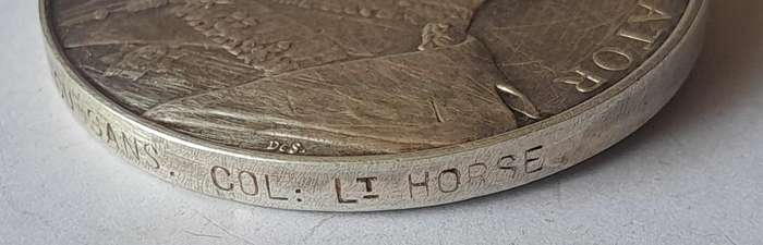 Boer War KSA Medal To "1089 CPL. J.S. CUSSANS COL : LT HORSE".