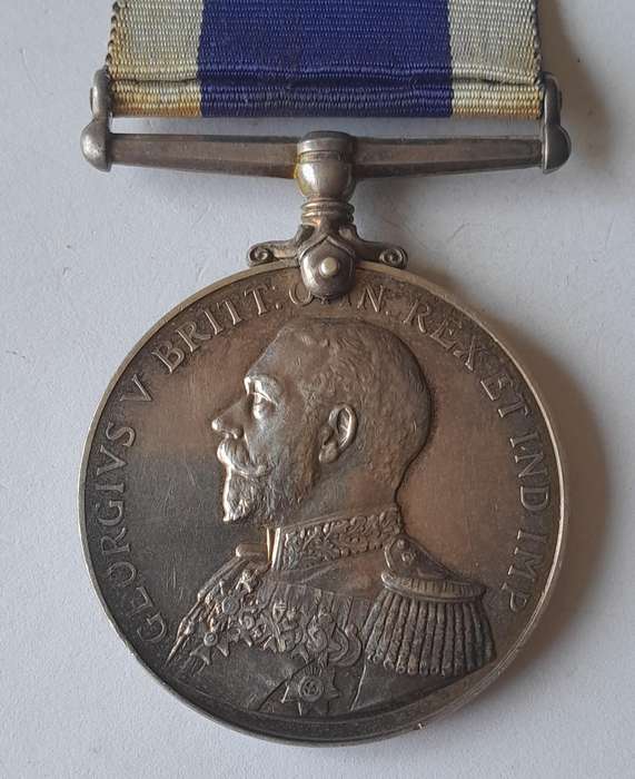 WW1 Royal Navy Long Service and Good Conduct Medal To "R.M.A. 10235 H.VASE. GNR. R.M.A." + Documents