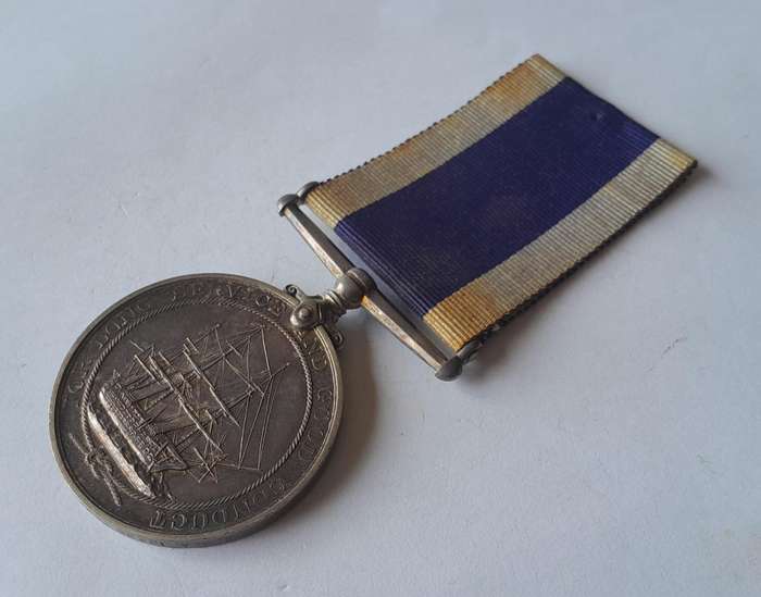 WW1 Royal Navy Long Service and Good Conduct Medal To "R.M.A. 10235 H.VASE. GNR. R.M.A." + Documents