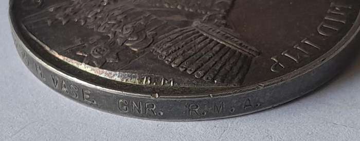 WW1 Royal Navy Long Service and Good Conduct Medal To "R.M.A. 10235 H.VASE. GNR. R.M.A." + Documents