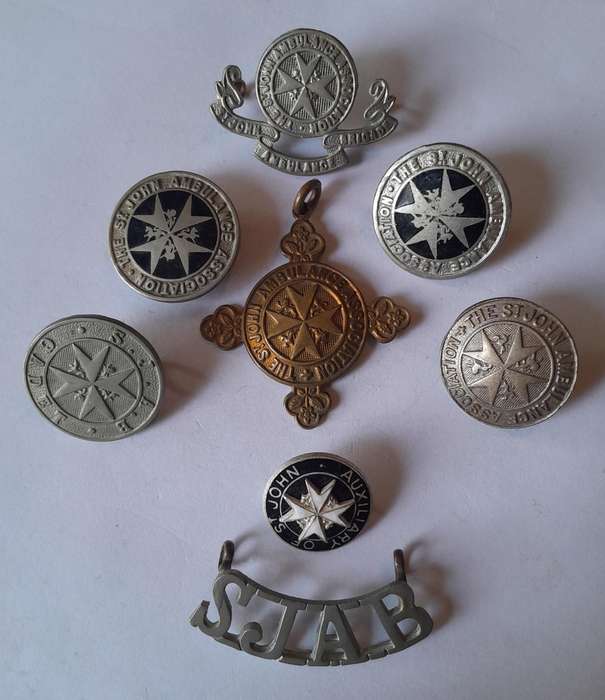 Collection of 8 x St. John's Ambulance Brigade Insignia.