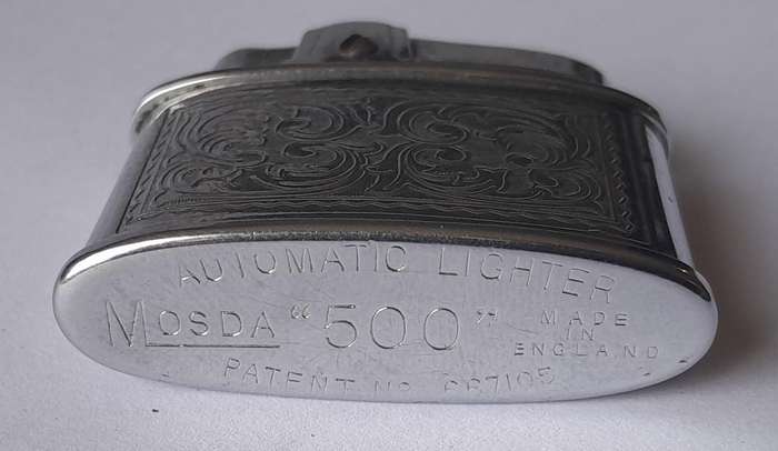 Rare 1950's/60's "Mosda 500" Automatic Petrol Lighter.  Made In England.