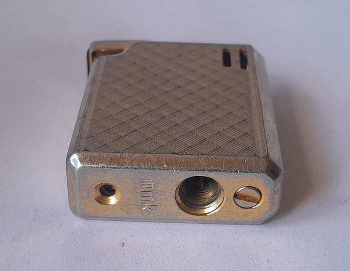 Vintage "Mink" Goldtone Butane Gas Lighter.