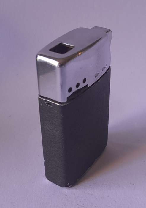 Vintage Austrian "Sim Luxe" Butane Gas Lighter.