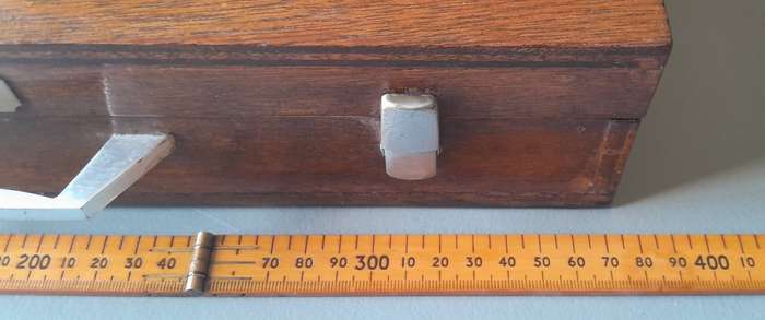 Unusual Vintage Custom-Made Wooden School / Brief Case.