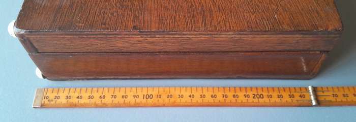 Unusual Vintage Custom-Made Wooden School / Brief Case.
