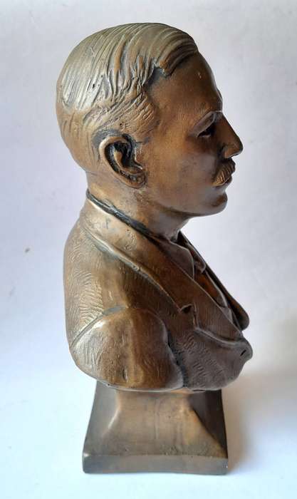 1987 Phil Minnaar Cold Cast Bronze Bust Of Danie Theron (Boer War Icon). Signed.  19cm.