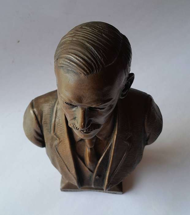 1987 Phil Minnaar Cold Cast Bronze Bust Of Danie Theron (Boer War Icon). Signed.  19cm.