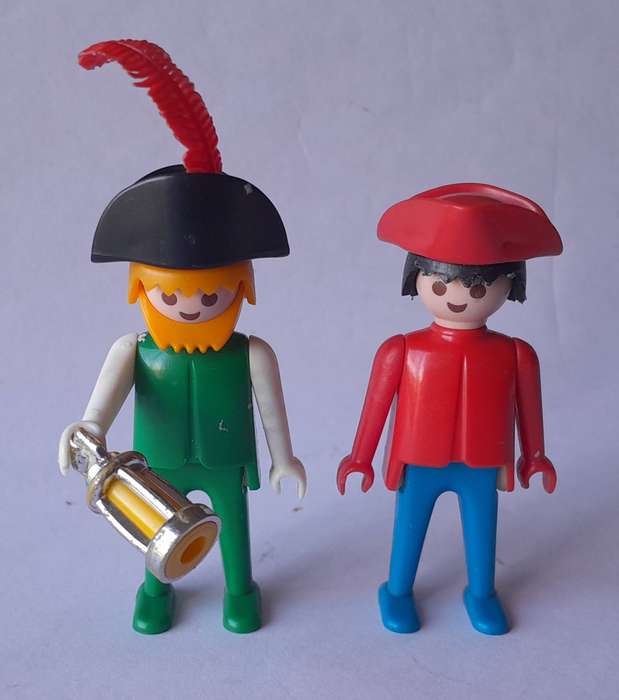 Large Collection Of 1974 Playmobil Geobra Figurines (1st Generation).  1 Bid For All.
