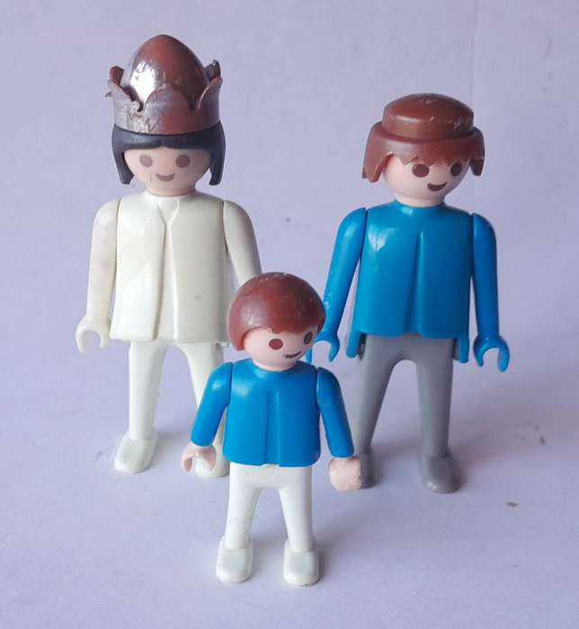 Large Collection Of 1974 Playmobil Geobra Figurines (1st Generation).  1 Bid For All.
