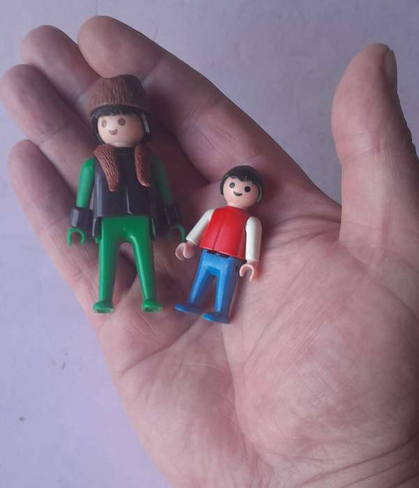 Large Collection Of 1974 Playmobil Geobra Figurines (1st Generation).  1 Bid For All.