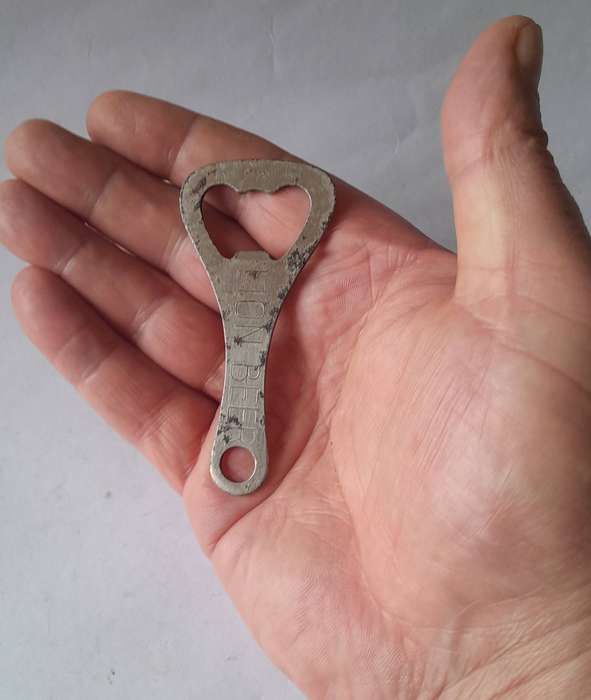 Vintage "Lion Beer" / "Lion Bier" Metal Bottle Opener.