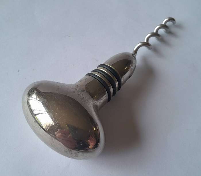 Vintage Solid Metal Sommelier Corkscrew / Bottle Opener.
