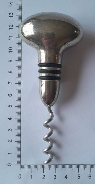 Vintage Solid Metal Sommelier Corkscrew / Bottle Opener.