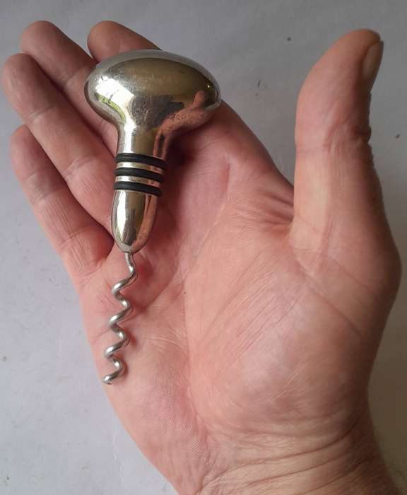 Vintage Solid Metal Sommelier Corkscrew / Bottle Opener.