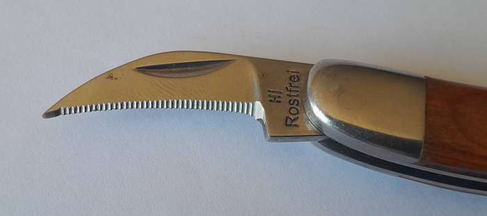 Vintage Cherry Wood Handle Corkscrew / Bottle Opener/ Foil Cutter Sommelier's Tool.