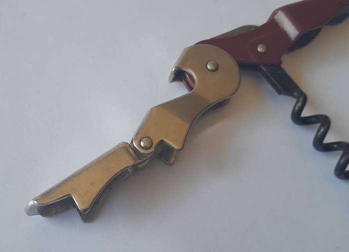 All Metal "KWV Roodeberg" Corkscrew Bottle Opener.