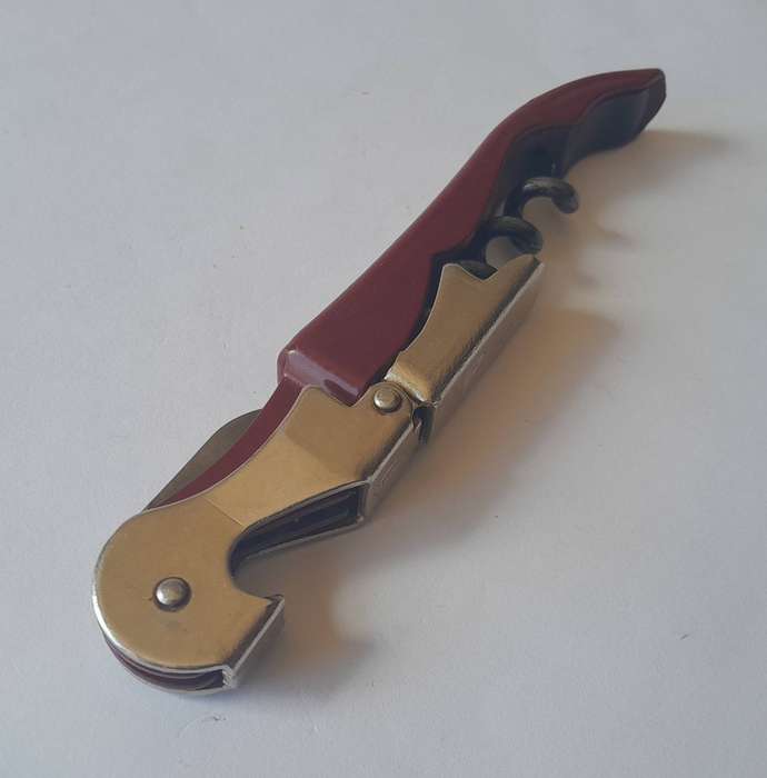 All Metal "KWV Roodeberg" Corkscrew Bottle Opener.