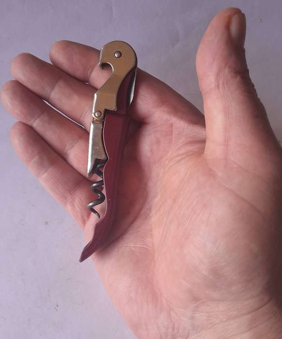 All Metal "KWV Roodeberg" Corkscrew Bottle Opener.