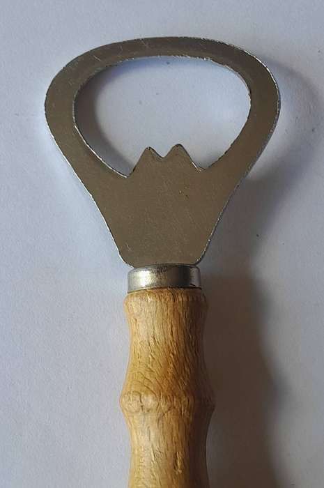Vintage Wood Handle Bottle Opener.