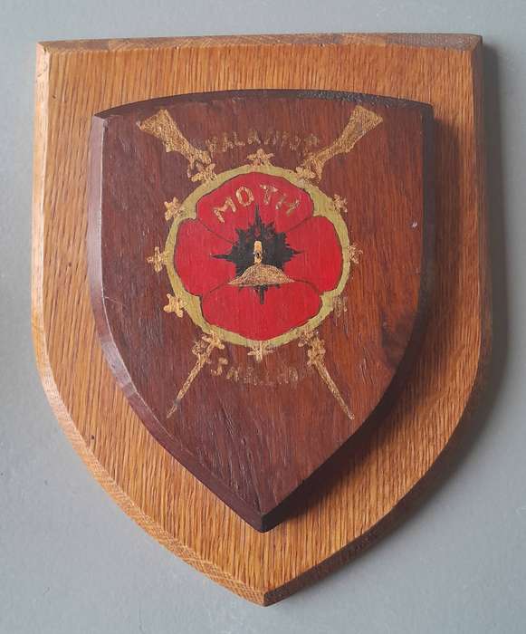 Vintage M.O.T.H "Shellhole" Plaque.  Hand-Painted.