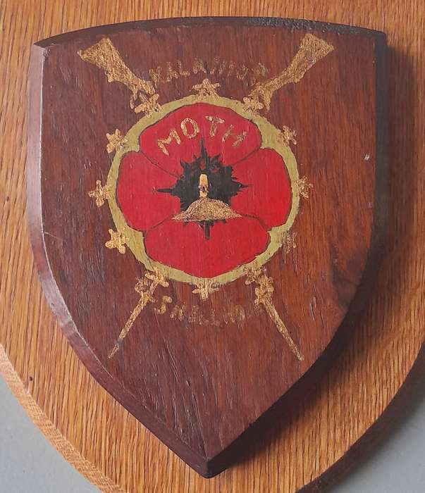 Vintage M.O.T.H "Shellhole" Plaque.  Hand-Painted.