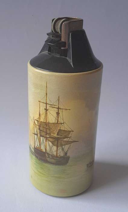 Vintage "Cricket By Gillette" Galleon Table Lighter.