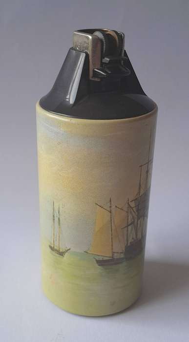 Vintage "Cricket By Gillette" Galleon Table Lighter.