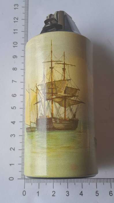 Vintage "Cricket By Gillette" Galleon Table Lighter.