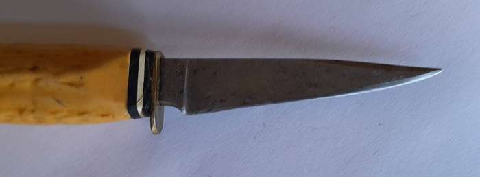 Vintage Carl Schlieper Solingen, Germany Hunting Knife With Stag Horn Handle.