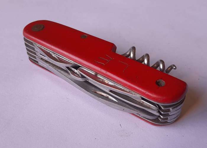 Vintage Swiss Army Style Chinese Multi-Tool Folding Knife.